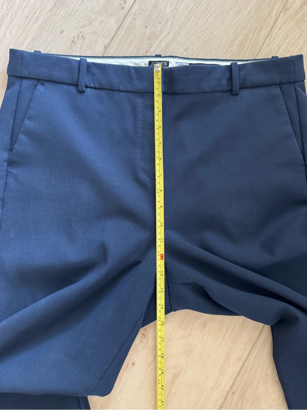 J. Crew Women’s Navy Blue Cameron Slim Cropped Pants 16 Tall Carreman Fabric - Picture 12 of 16
